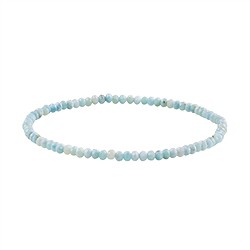 0619651006 Braccialetto, Larimar, bottoncini da 02 x 03 mm, sfaccettati | Marco Schreier