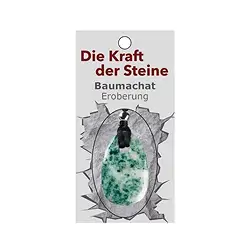 0619871015 Power stone pendant Tree Agate (Conquest) | wholesaler gems & healing stones