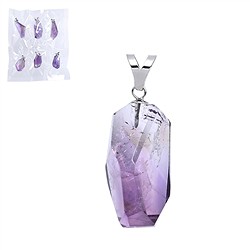 0619925068 Pendentif Am&#xE9;trine, Pierre roul&#xE9;e &#xE0; facettes, grand, rhodi&#xE9; (6 pcs/UV) | Marco Schreier