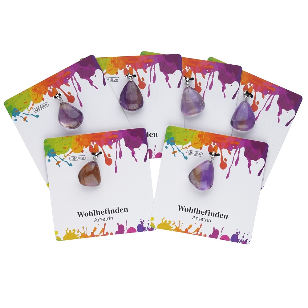 Pendant Ametrine, Tumbled Stone small, rhodiniert | Marco Schreier