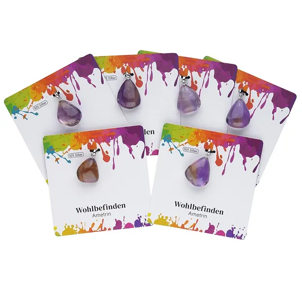 Pendant Ametrine, Tumbled Stone small, rhodiniert | Marco Schreier