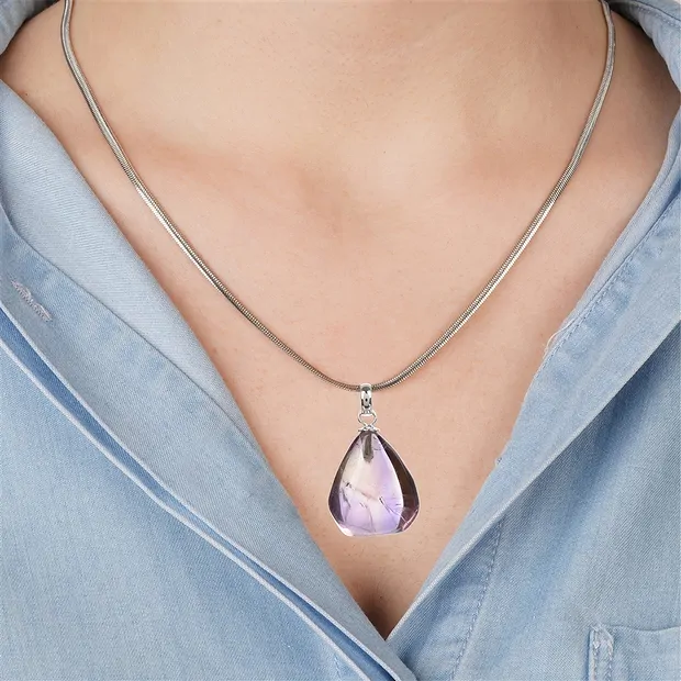 Pendant Ametrine, Tumbled Stone small, rhodiniert | Marco Schreier