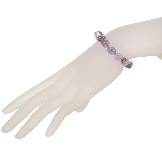 Bracciale, Ametrina, pepite da 10 - 12 mm | grossista gemme e pietre curative