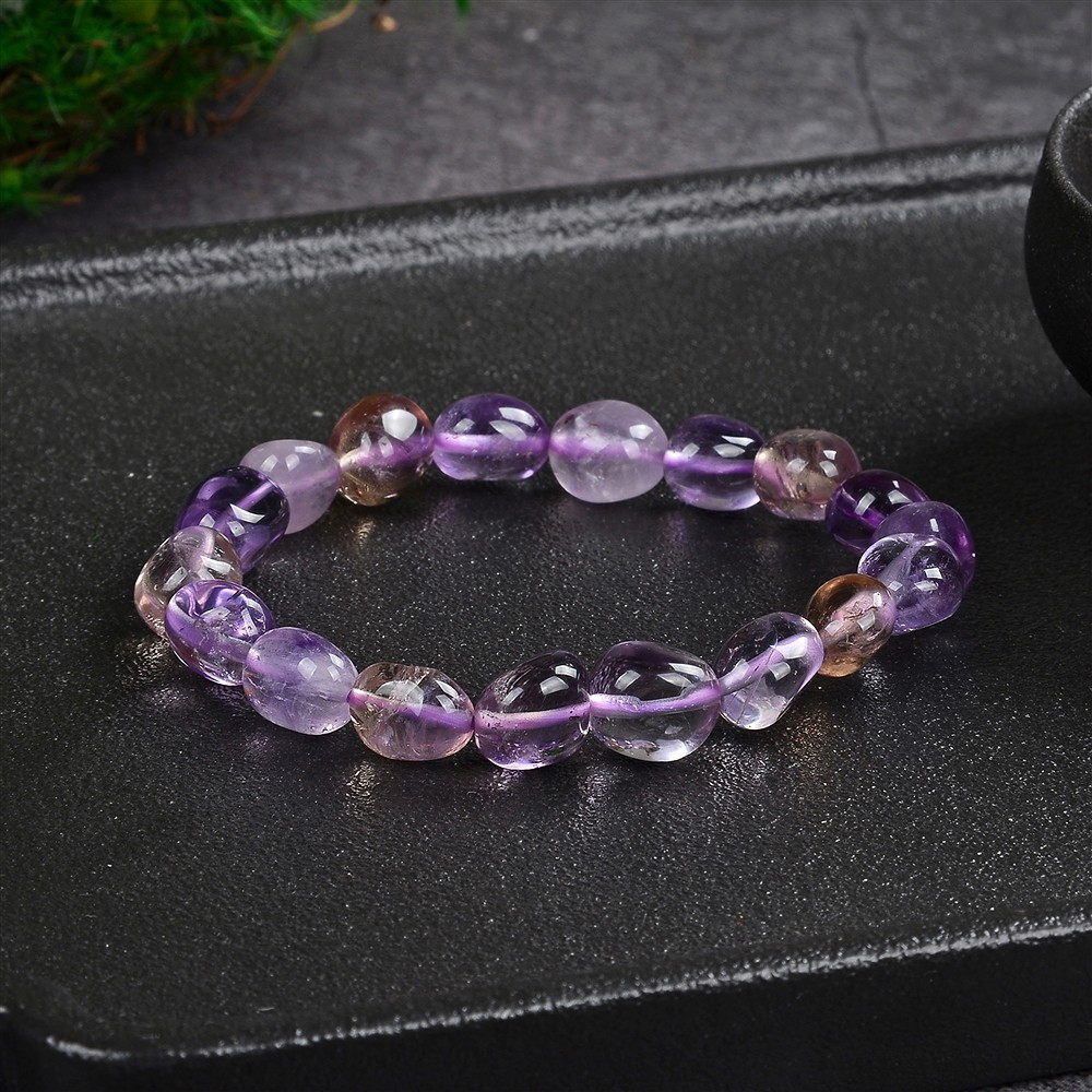 Bracelet, Ametrine, 10 - 12mm nuggets | wholesale gems, healing stones & jewelry