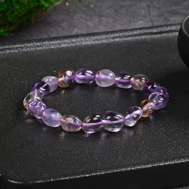 Bracciale, Ametrina, pepite da 10 - 12 mm | grossista gemme e pietre curative