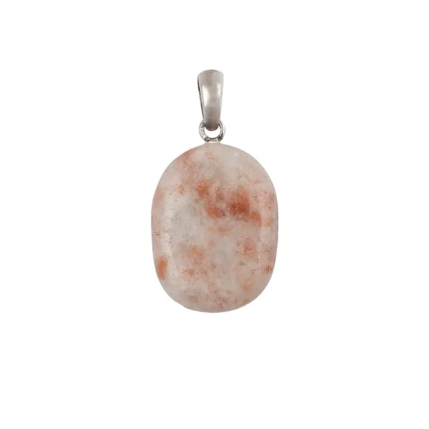 Pendant sunstone, Tumbled Stone, 3,5cm | Schreier gems, healing stones & jewelry