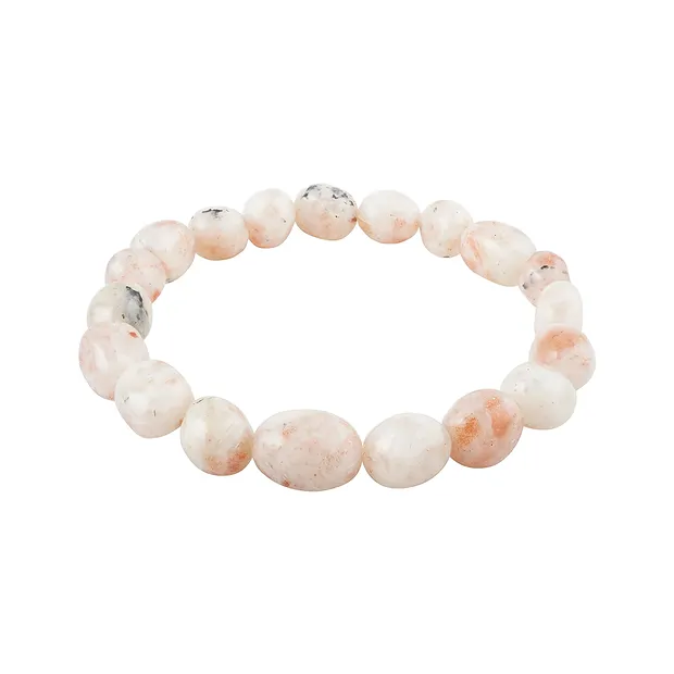 Bracelet, sunstone, 08-10mm nuggets | wholesaler gems, healing stones & jewelry