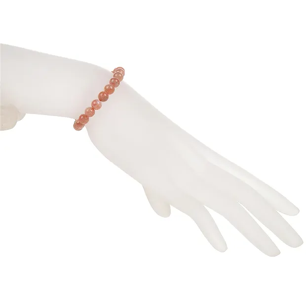 Armband, Sonnenstein, 06 - 07mm Kugeln | Edelsteine, Heilsteine & Schmuck-Handel