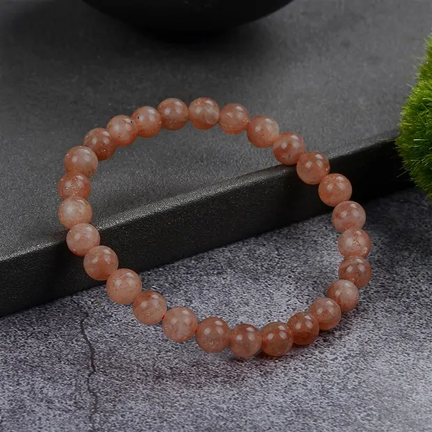 Armband, Sonnenstein, 06 - 07mm Kugeln | Edelsteine, Heilsteine & Schmuck-Handel