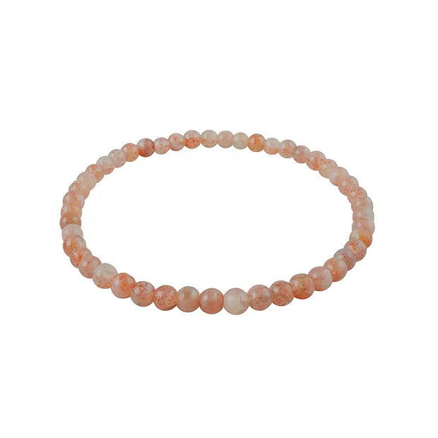 Pulsera, piedra solar, 04mm cuentas | Marco Schreier
