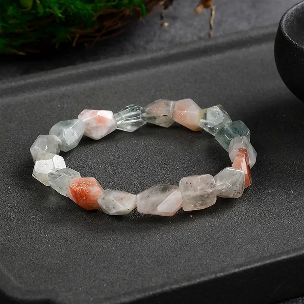 Bracciale, Pietra del sole (Arusha), pepite di 10-12 mm, sfaccettate | Marco Schreier
