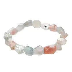 0621350174 Bracelet, sunstone (Arusha), 10-12 mm nuggets, faceted | Marco Schreier