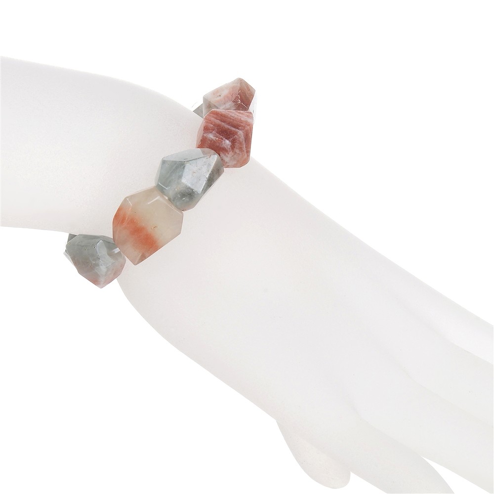 Armband, Sonnenstein (Arusha), 14-18mm Nuggets, facettiert | Marco Schreier