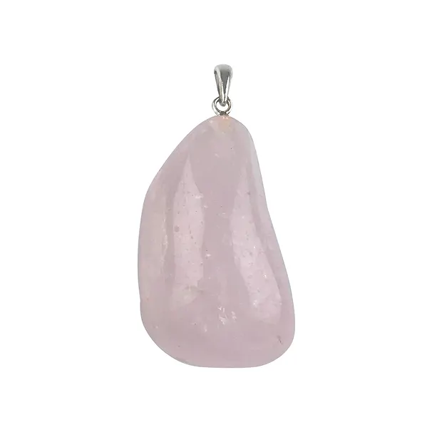 Anhänger Morganit, Trommelstein (30mm), 4,0cm | Edelsteine, Heilsteine & Schmuck