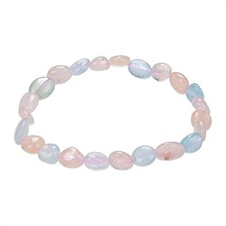 0623450079 Bracciale, Morganite, pepite di 08-10 mm | grossista gemme e pietre curative
