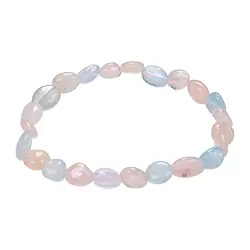 0623450079 Armband, Morganit, 08-10mm Nuggets | Großhandel Edelsteine, Heilsteine & Schmuck