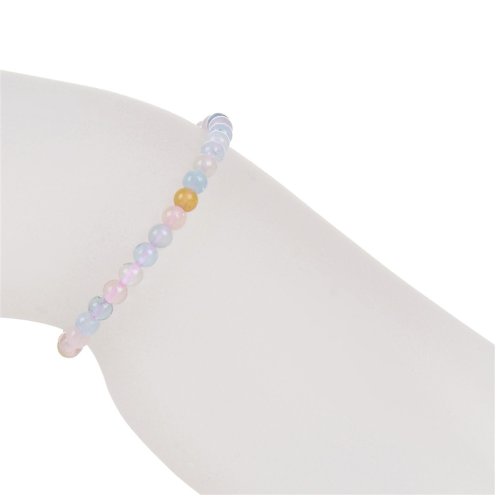 Bracciale, Morganite, perline da 04 mm | grossista gemme e pietre curative