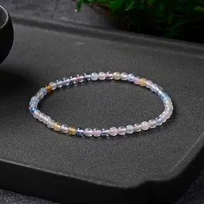 Bracciale, Morganite, perline da 04 mm | grossista gemme e pietre curative
