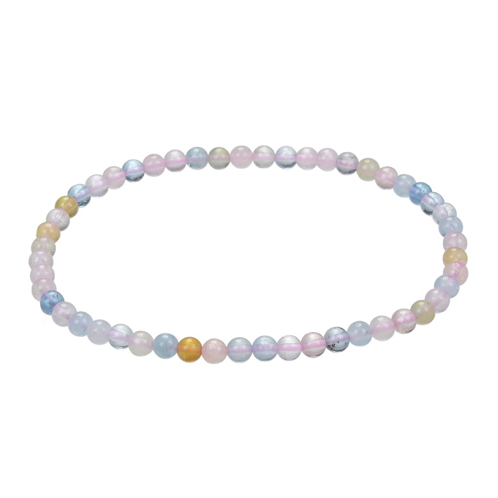 Bracciale, Morganite, perline da 04 mm | grossista gemme e pietre curative