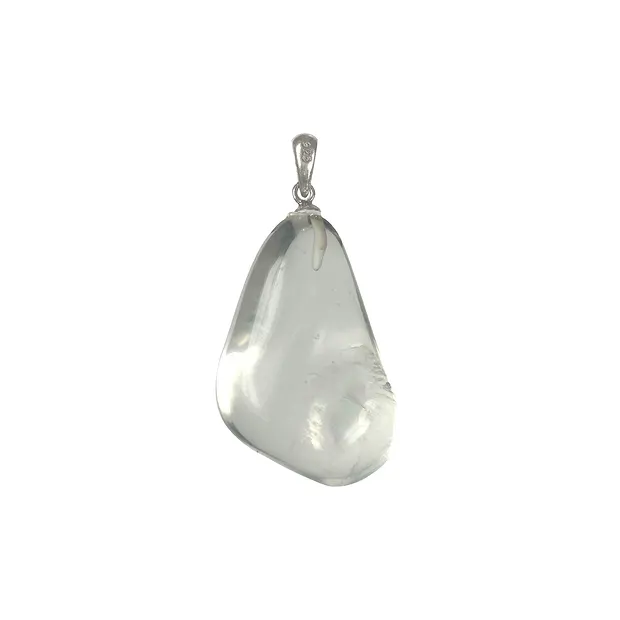 Pendant Tumbled Stone Girasol Quartz, 925 silver eyelet | Marco Schreier