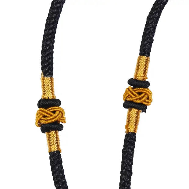 Bamboo" necklace, petrified coral with adjustment strap | Marco Schreier