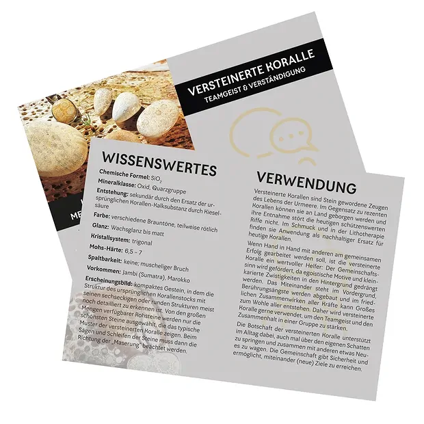 Colgante de coral petrificado "Espíritu de equipo y comprensión" | Marco Schreier