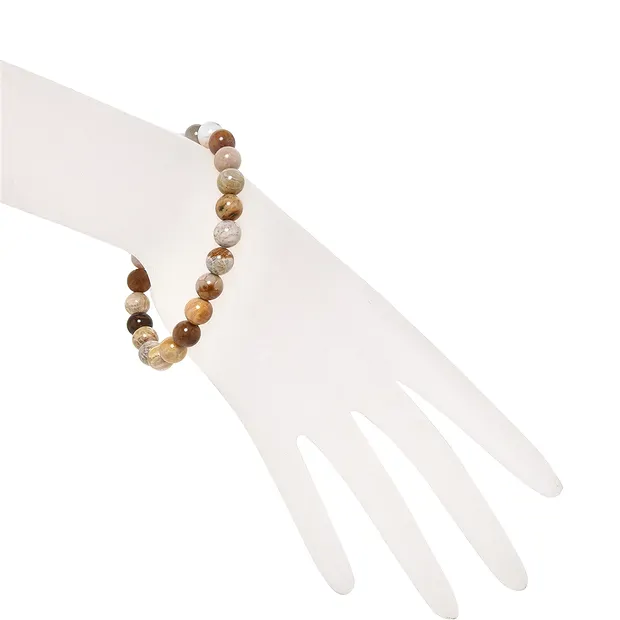 Bracelets, Corail fossilisé, boules de 08mm | Marco Schreier