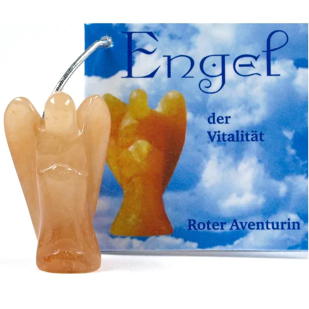Ange pendentif Aventurine rouge (vitalité), 3,0cm | Marco Schreier