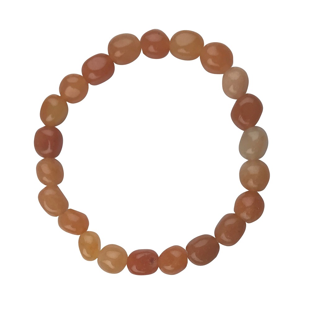 Bracelet, Aventurine (rouge), 08 - 10mm Nuggets | Marco Schreier