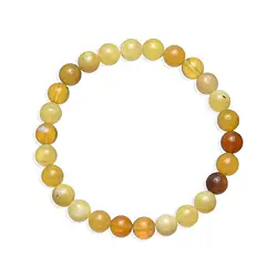 0625050187 Bracelet, opal (honey opal), 07.5 - 08.0mm spheres | Marco Schreier