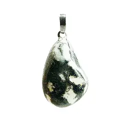 0625325027 Anhänger Marmor (Zebramarmor) Trommelstein | GH Edelsteine, Heilsteine & Schmuck