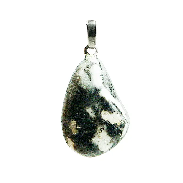 Anhänger Marmor (Zebramarmor) Trommelstein | GH Edelsteine, Heilsteine & Schmuck