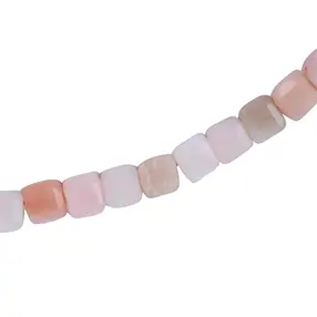 Andean Opal necklace, cube (4.5mm), faceted, gold-plated | Marco Schreier