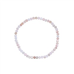 0626250231 Bracciale, Opale andino (rosa), perline da 03 mm, sfaccettato, 14 cm (corto) | Marco Schreier