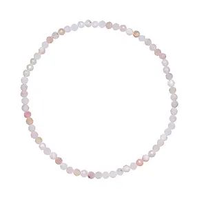 Bracciale, Opale andino (rosa), perline da 03 mm, sfaccettate, 19 cm | Marco Schreier