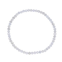 0626851031 Bracciale, Labradorite (bianca), perline da 03 mm, sfaccettate, 19 cm | Marco Schreier