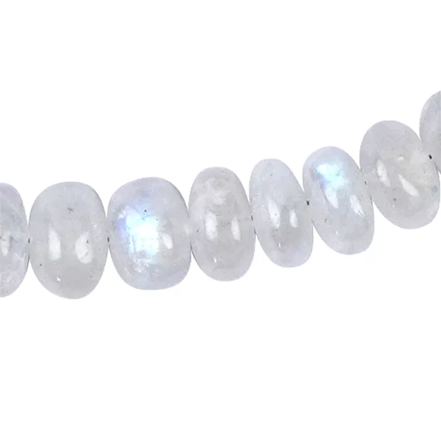 Chaîne (Buttonkette), Labradorite (blanche), 05-10mm/45cm, avec dégradé | Marco Schreier