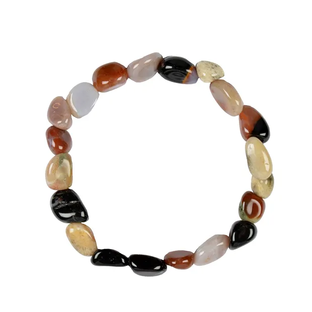 Bracelet, Sardonyx, 12-14mm nuggets | wholesaler gems, healing stones & jewelry