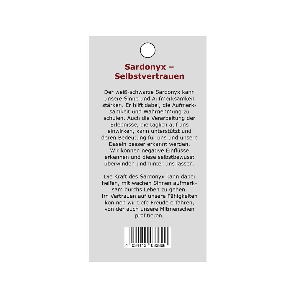 Power stone pendant Sardonyx (self-confidence) | gems, healing stones & jewelry