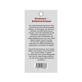 Power stone pendant Sardonyx (self-confidence) | gems, healing stones & jewelry