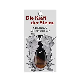 Power stone pendant Sardonyx (self-confidence) | gems, healing stones & jewelry
