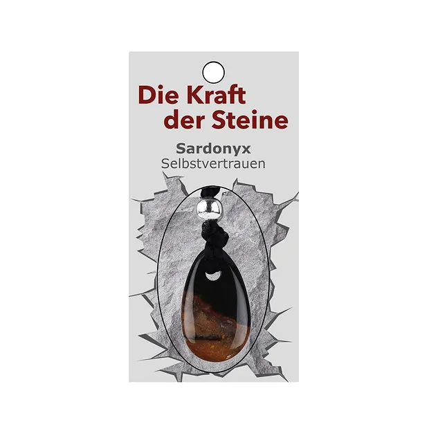 Power stone pendant Sardonyx (self-confidence) | gems, healing stones & jewelry