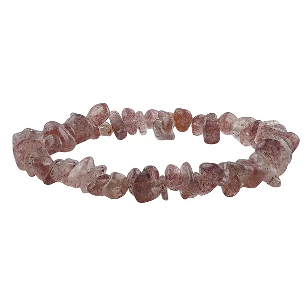 Armband, Erdbeerquarz, 05 - 08mm Splitter | GH Edelsteine, Heilsteine & Schmuck