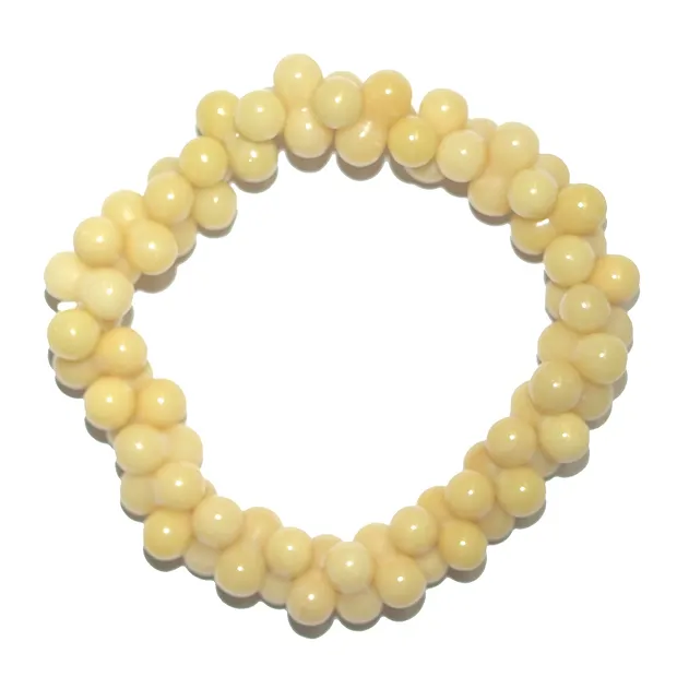 Armband, Serpentin (gelb), YinYang, 06mm | GH Edelsteine, Heilsteine & Schmuck