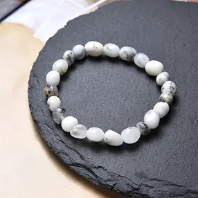 Bracciale, opale dendritico, pepite 08 x 10 mm | Marco Schreier