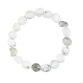 Bracciale, opale dendritico, pepite 08 x 10 mm | Marco Schreier