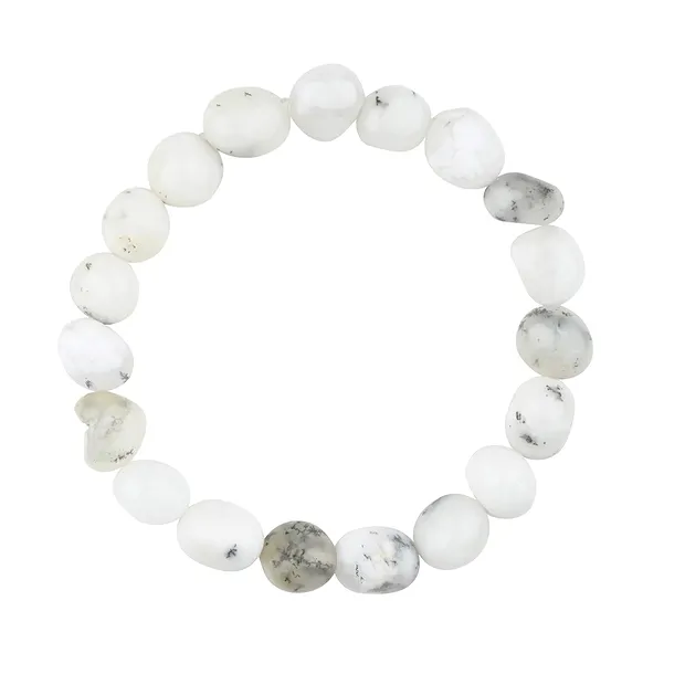 Bracciale, opale dendritico, pepite 08 x 10 mm | Marco Schreier