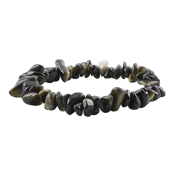 Pulsera, Obsidiana (obsidiana dorada), 05 - 08mm astilla | Marco Schreier