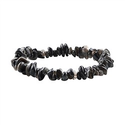 0628750193 Bracciale di ossidiana (ossidiana argentata), scheggia di 05 - 08 mm | Marco Schreier