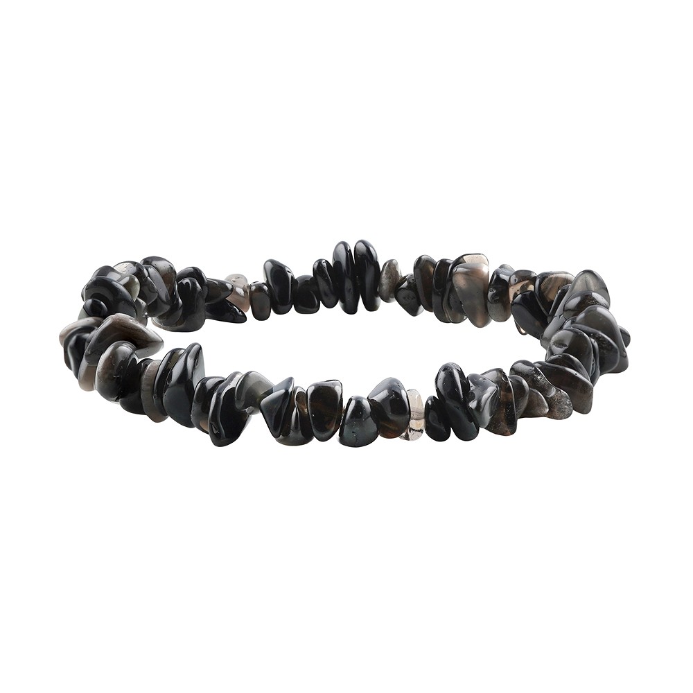 Armband Obsidian (Silberglanzobsidian), 05 - 08mm Splitter | Marco Schreier